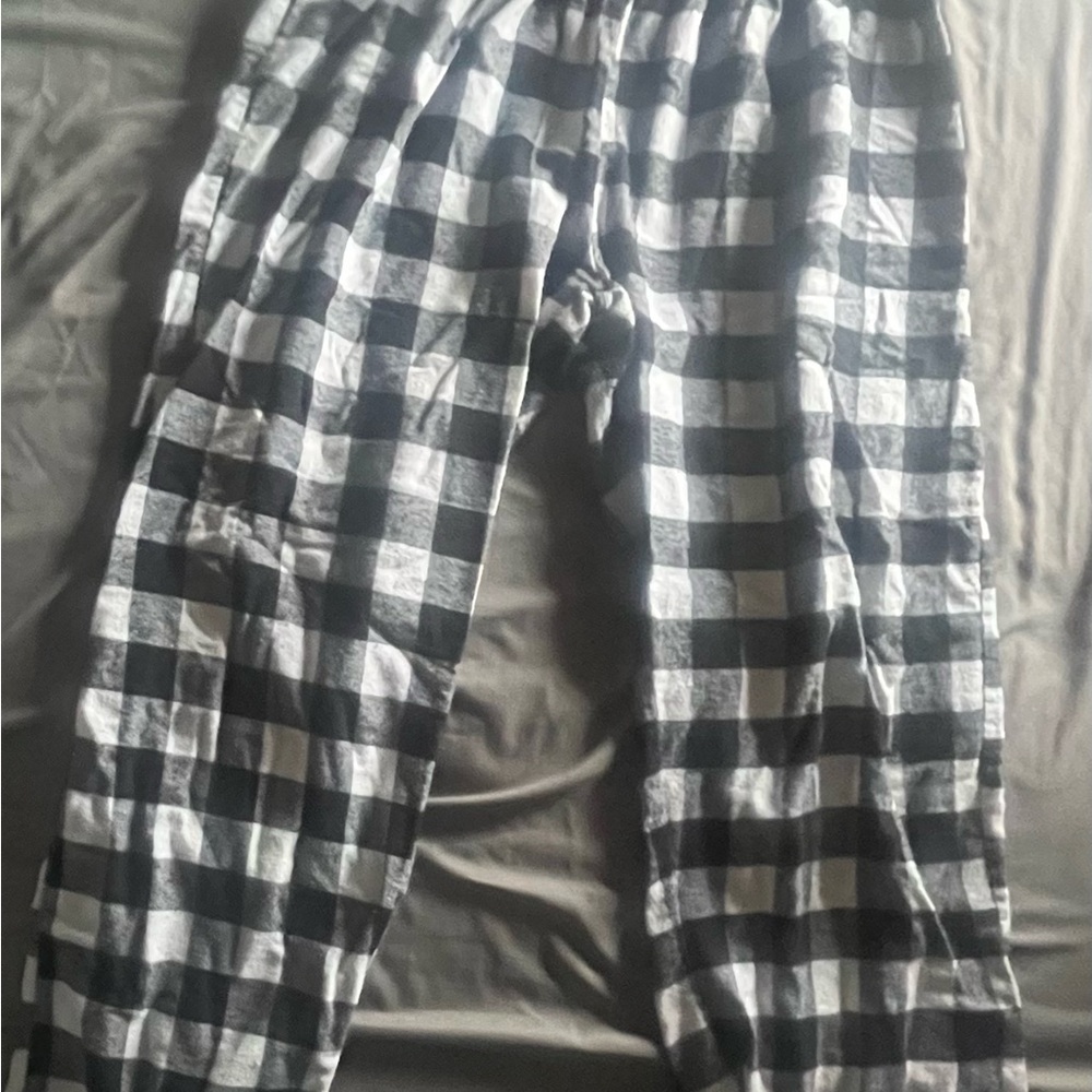 Black and White Checkered Pants